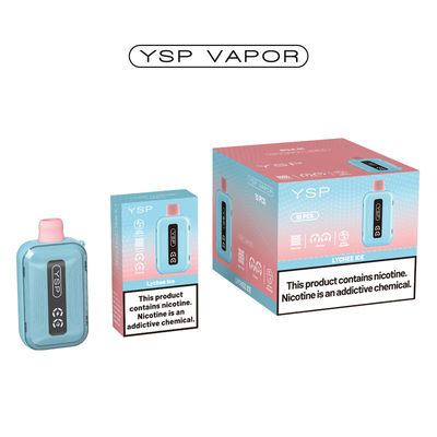 500mAh 15ml 10000 Puff Vape Tipo C Recarregável Vape Box com tela