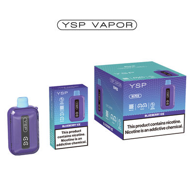 500mAh 15ml 10000 Puff Vape Tipo C Recarregável Vape Box com tela