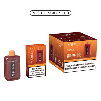 500mAh 15ml 10000 Puff Vape Tipo C Recarregável Vape Box com tela