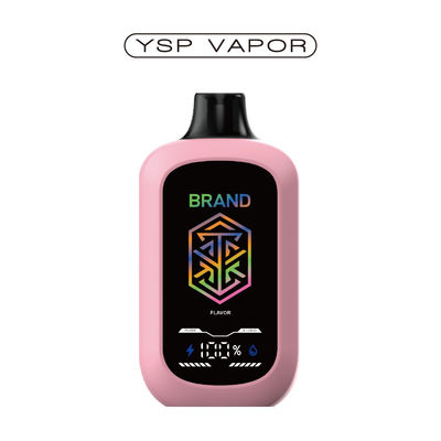 5% Nicotina 15000+ Puffs Dispositivo AIO 15ml Grande ecrã Fluxo de ar ajustável E Vaporizador Personalizado 10+ sabores