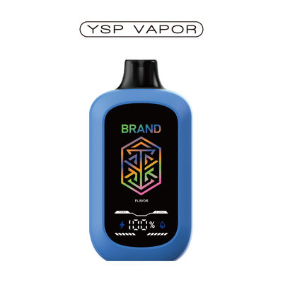 5% Nicotina 15000+ Puffs Dispositivo AIO 15ml Grande ecrã Fluxo de ar ajustável E Vaporizador Personalizado 10+ sabores