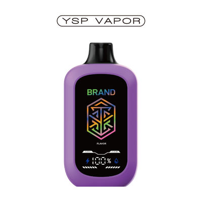 5% Nicotina 15000+ Puffs Dispositivo AIO 15ml Grande ecrã Fluxo de ar ajustável E Vaporizador Personalizado 10+ sabores