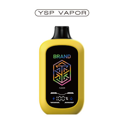 5% Nicotina 15000+ Puffs Dispositivo AIO 15ml Grande ecrã Fluxo de ar ajustável E Vaporizador Personalizado 10+ sabores