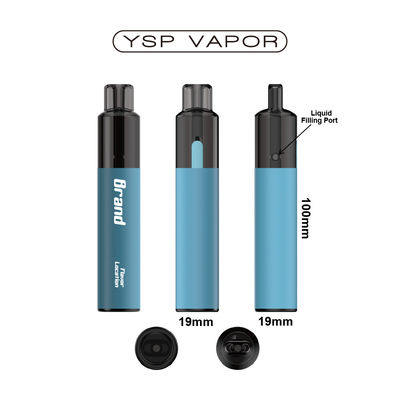 500mAh Bateria Vape Pod recarregável Tipo C Carregamento 2 ml Vape Pen recarregável