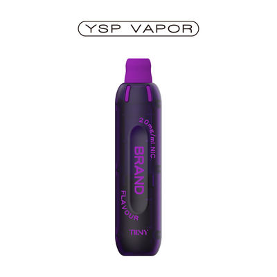 Pulseira Vape de bobina de malha compatível com TPD 2% de nicotina para sabor intenso e nuvens - 600 sopros Ultra- suave, bocal de silicone, fácil de usar, sem necessidade de carregamento