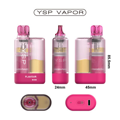 Barras de cristal 30K Puffs   Mesh Coil Vapor descartável, 650mAh de longa duração, E-juice visível, Com bloqueio infantil e fluxo de ar ajustável