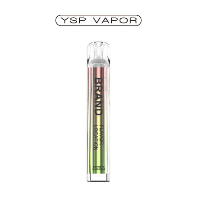 600 puffs 2 ml líquido cristalino bateria de cigarro eletrônico 400mAh TPD descartável