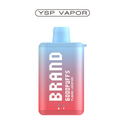 10 ml 6000 Puff Vape E Cigarro Recarregável Caixa de Vapor Disponível