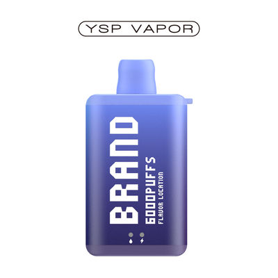 10 ml 6000 Puff Vape E Cigarro Recarregável Caixa de Vapor Disponível