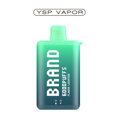 10 ml 6000 Puff Vape E Cigarro Recarregável Caixa de Vapor Disponível