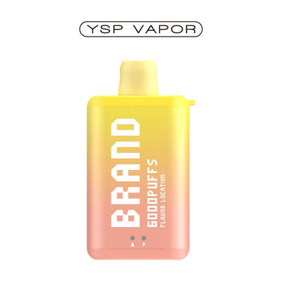 10 ml 6000 Puff Vape E Cigarro Recarregável Caixa de Vapor Disponível