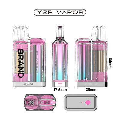Compatível com TPD Disposable Pod Prefilled Mesh Coil Child Lock 2ml design de cristal líquido