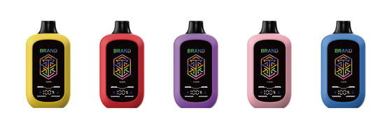 15mL / 15K Puffs Recarregável Vapor descartável Ultra-Longo Duração - Ecrã LED e personalização de sabor e fluxo de ar ajustável