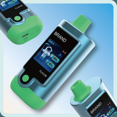 Experimente o melhor do vaping com 20000-40000 puffs vaping descartável com bobinas de malha dupla e 1.44 " TFT Display
