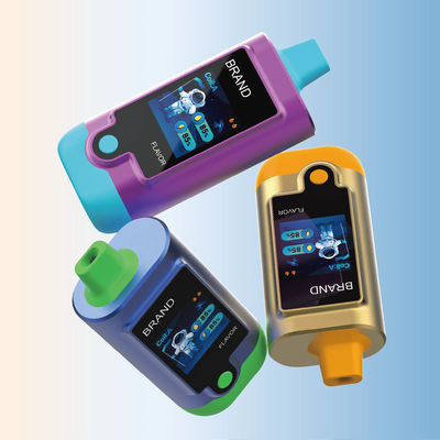 Experimente o melhor do vaping com 20000-40000 puffs vaping descartável com bobinas de malha dupla e 1.44 " TFT Display