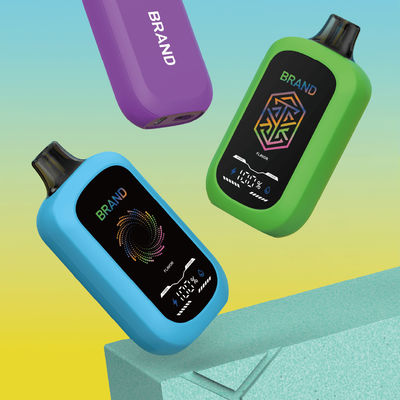 15mL / 15K Puffs Recarregável Vapor descartável Ultra-Longo Duração - Ecrã LED e personalização de sabor e fluxo de ar ajustável